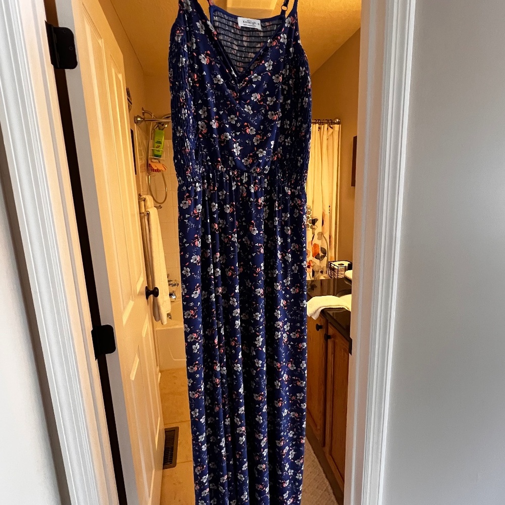 KAILEIGH Marie Knit Maxi Dress 2X NavY
